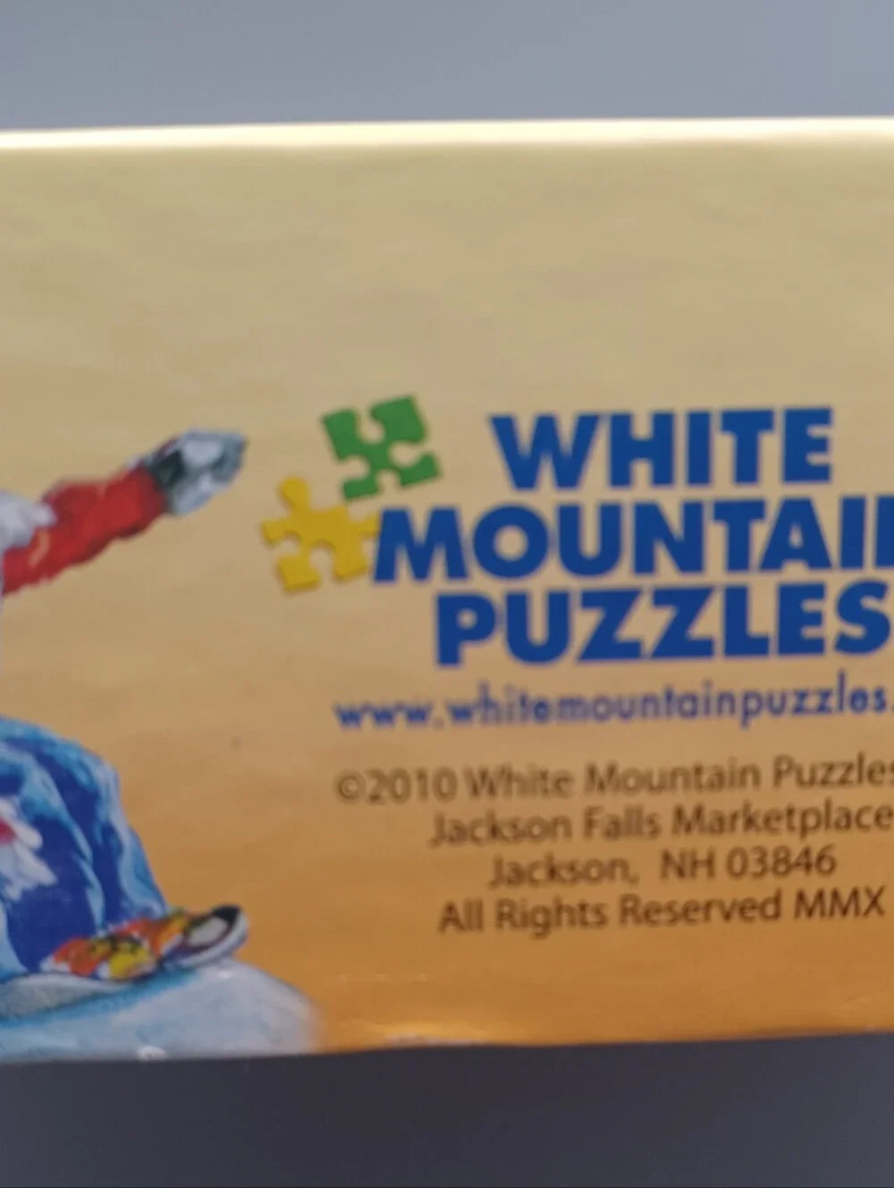 White Mountain Vermont Puzzle Complete